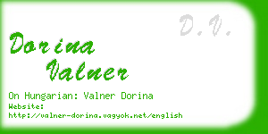 dorina valner business card